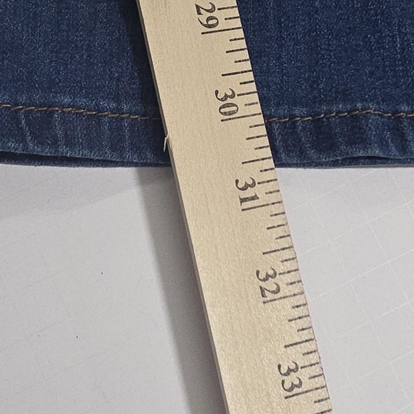 L&B Jeans Womens 12 Blue Stretch Denim Medium Wash Straight Leg Zip Fly 5 Pocket - Picture 9 of 13